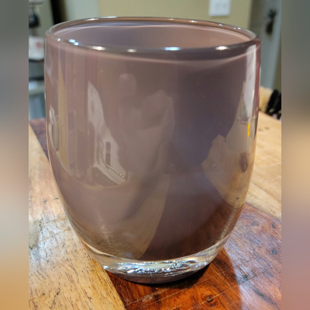Gladsybaby candle holder in eggplant